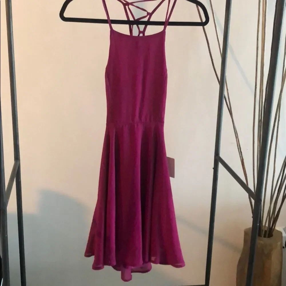 Mini Skater Lulus Cute Dress Magenta XS NWT